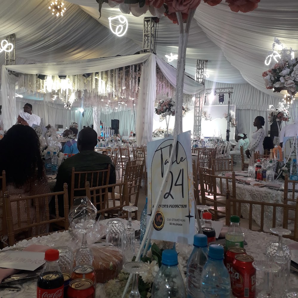 Bolton White Event Hall interior - Abuja wedding hall
